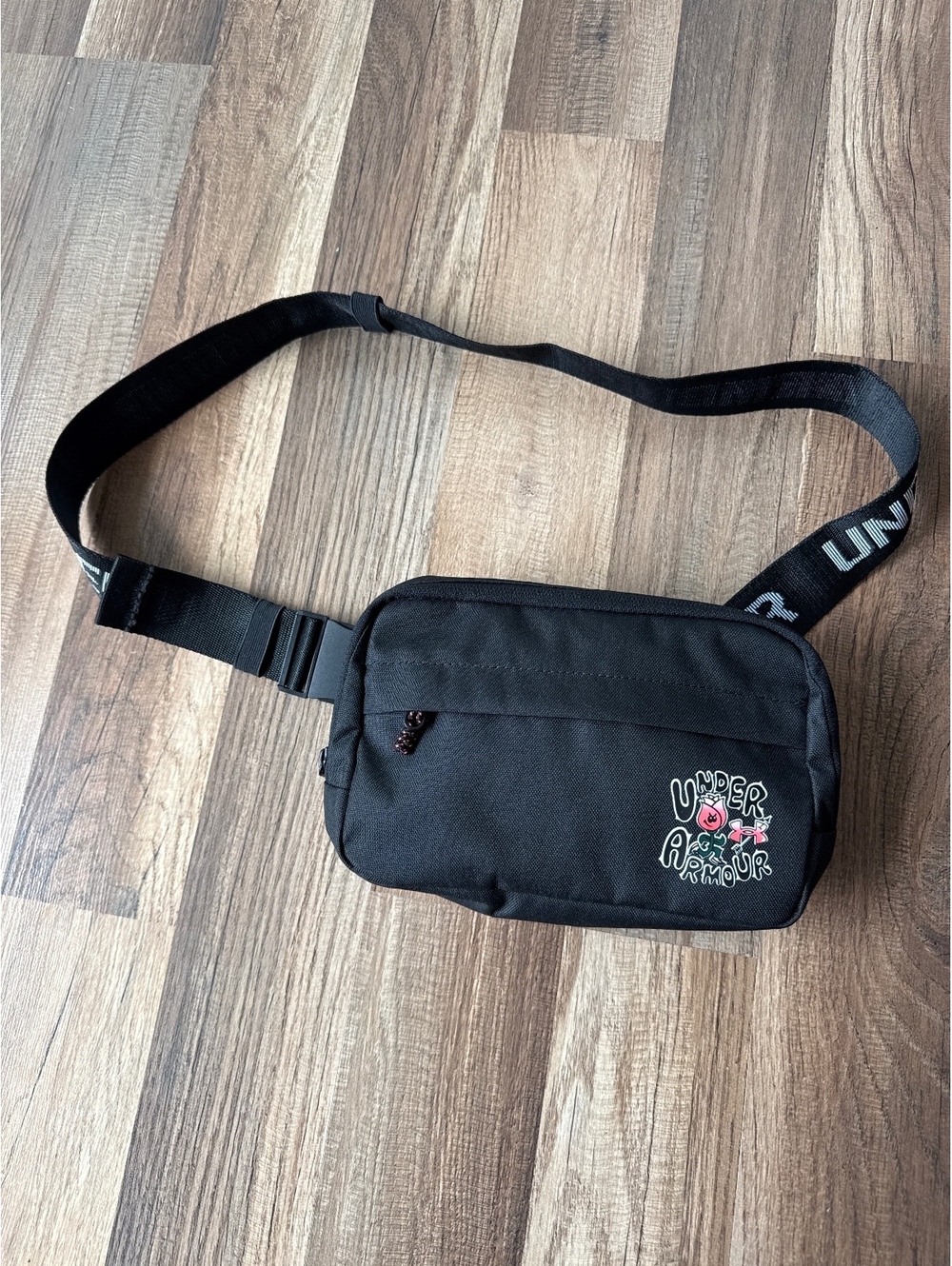 Under Armour Crossbody Belt Bag Black Waist Pack Sling Bag